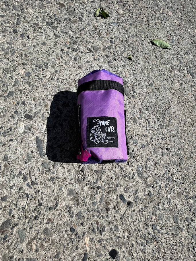 Purple Patchwork Stem Bag